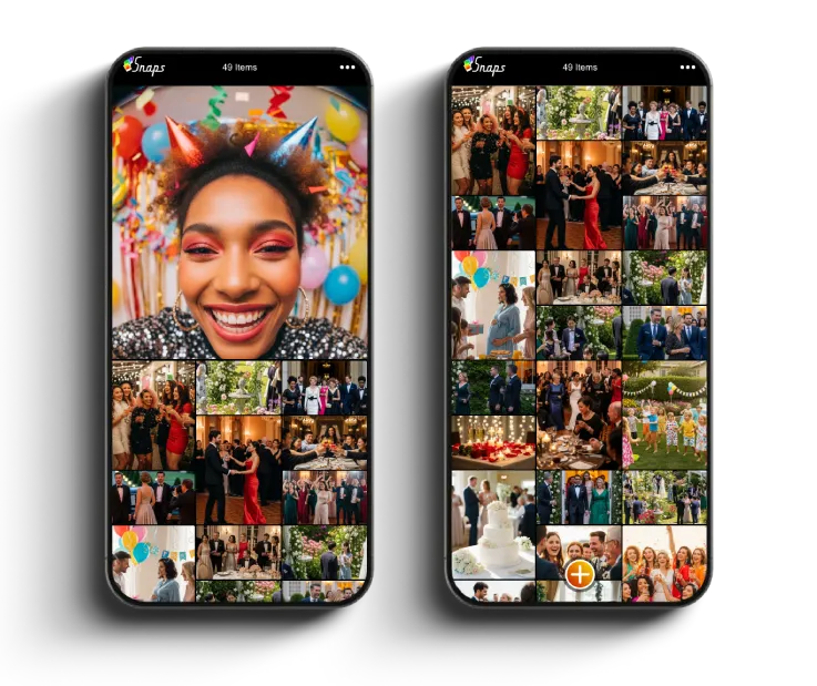 Screenshot of the Snaps photo album customisation screen for font colour selection