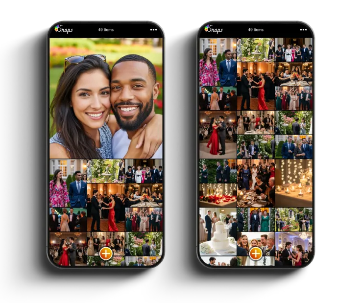 Screenshot of the Snaps photo album customisation screen for font colour selection